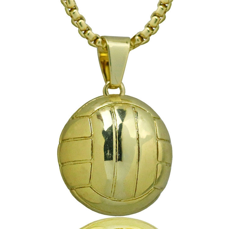 Three-Dimensional Sports Ball Pendant Necklace,Style: Women Rugby 18K Gold, Men Basketball White K, Men Basketball K Gold, Women Basketball White K, Women Basketball K Gold, Women Basketboard White, Women Basketball Gold, Men Football K White