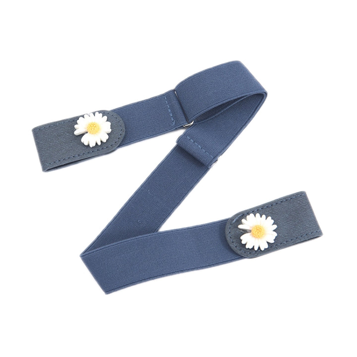 Jeans Non-Marking Invisible Elastic Canvas Lazy Belt, Black Daisy, Brown Daisy, Blue White Blue Stripes Ordinary, Blue White Blue Stripes Daisy, Blue White Red Stripe Ordinary, Blue White Red Striped Daisy, Black Red Black Stripe Ordinary