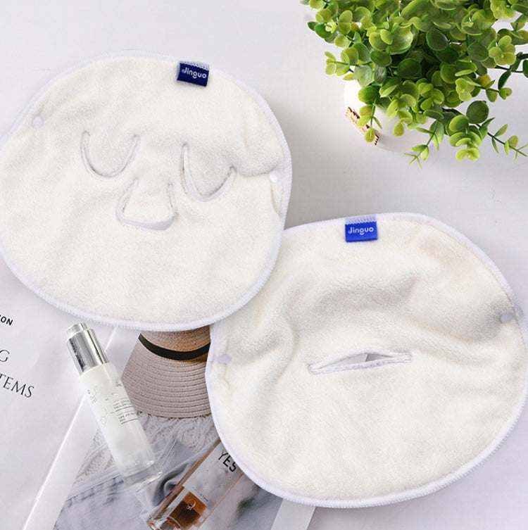 Hot and Cold Compress Facial Towel Face Mask,Style:, Single Hole Without Straps, Single Hole With Straps, Three Holes With Straps