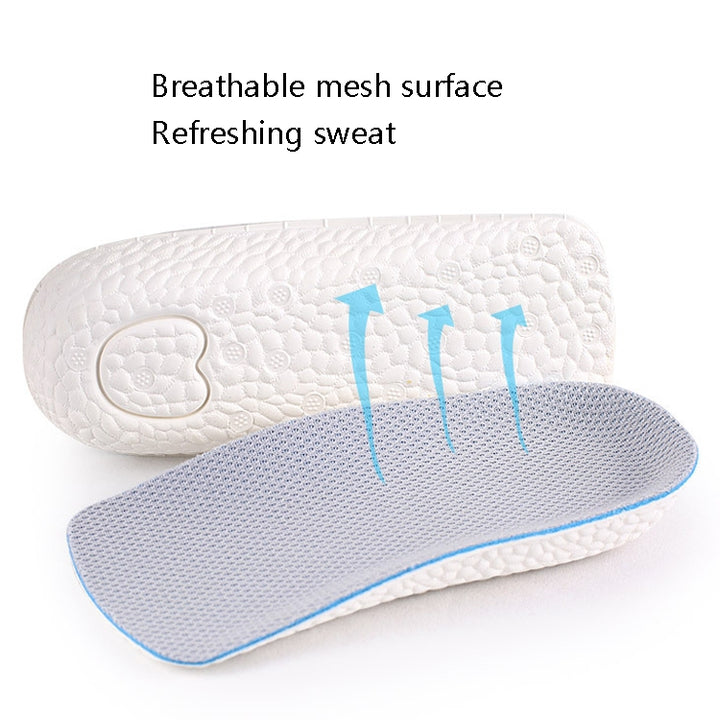 2 Pairs Increased Half Pad Breathable Shock Absorbing Exercise Anti-Skid Pad, 1.5cm, 2.5cm