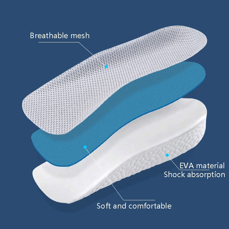 2 Pairs Increased Half Pad Breathable Shock Absorbing Exercise Anti-Skid Pad, 1.5cm, 2.5cm