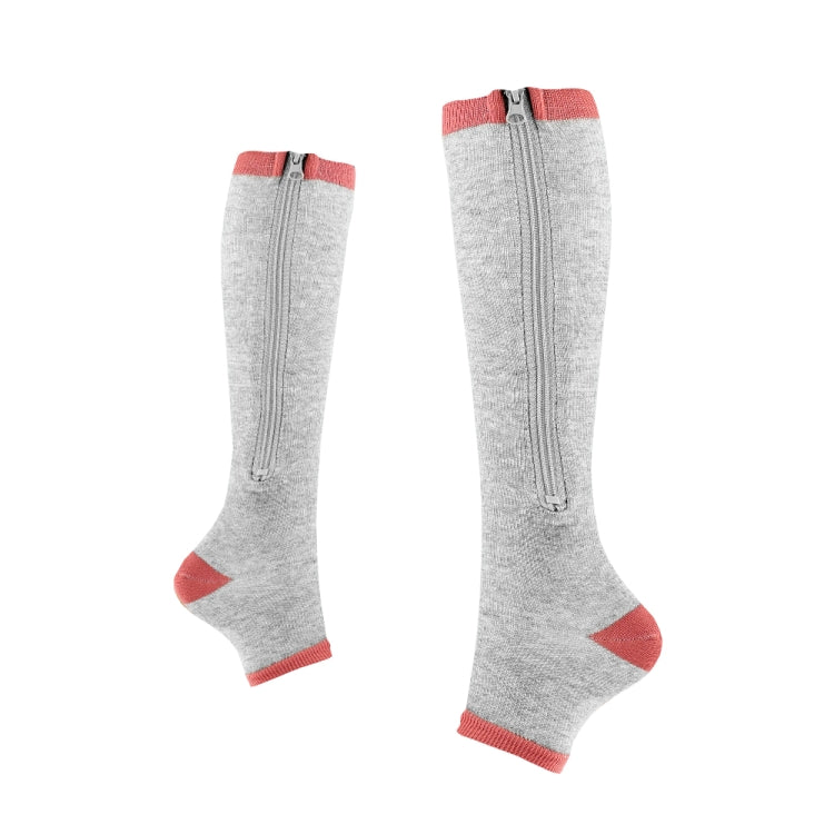 Sports Pressure Socks Compressed Brake Zipper Socks, S/M, L/XL, XXL