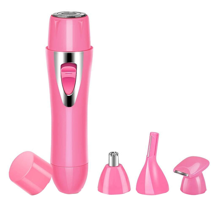 BZ-3563B 4 In 1 USB Shaver Nose Hair Trimmer, Pink, Black, White