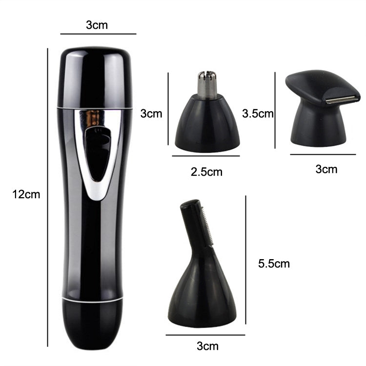 BZ-3563B 4 In 1 USB Shaver Nose Hair Trimmer, Pink, Black, White