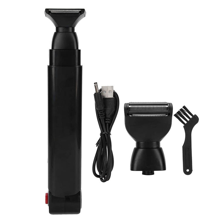 B7 2-in-1 USB Rechargeable Electric Shaver Back Shaver, B7