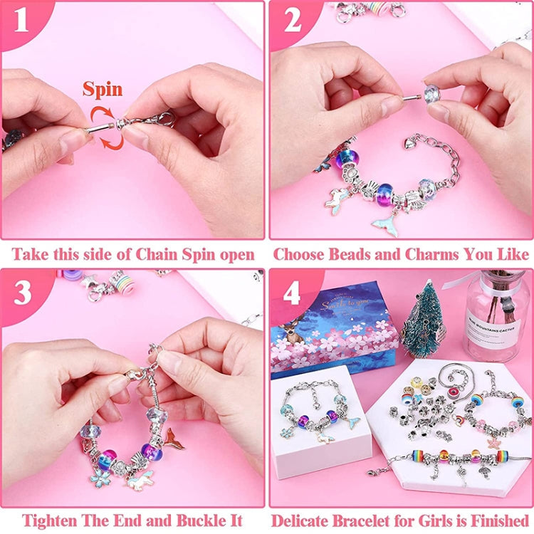 T-15 112 In 1 Handmade Colorful Crystal Children DIY Bracelet, 112 In 1