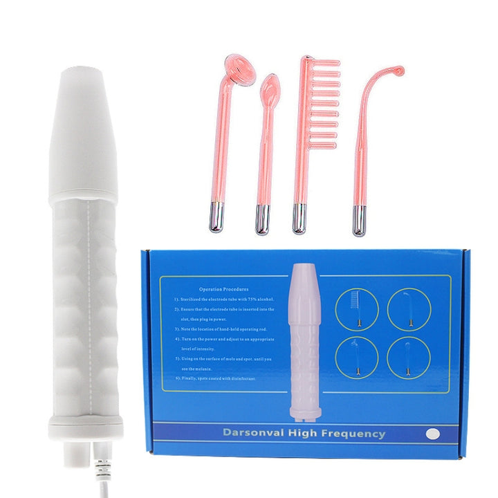 10W  High-Frequency Electrotherapy Instrument Beauty Instrument, With 4 Tube Red Light, With 4 Tube Purple Light