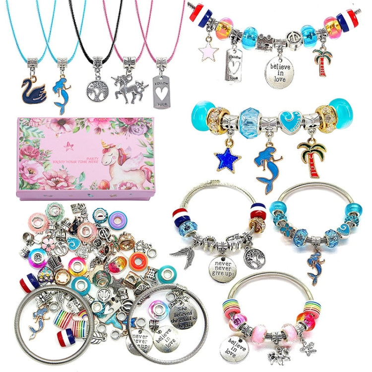 T-11 71 In 1 Colorful Crystal Cartoon DIY Jewelry Children Bracelet, 71 In 1