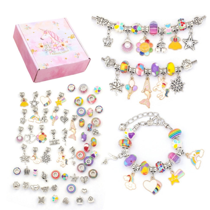 TZ-05 63 In 1 Colorful Crystal Cartoon DIY Jewelry Children Bracelet, 63 In 1(Color Suit), 63 In 1(Purple Suit), 63 In 1(Red Suit), 63 In 1(Green Suit)