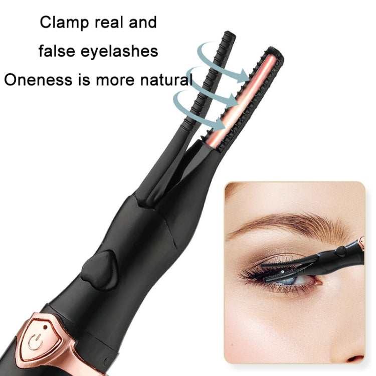 Long-Lasting Styling Smart Electric Eyelash Curler, White, Black