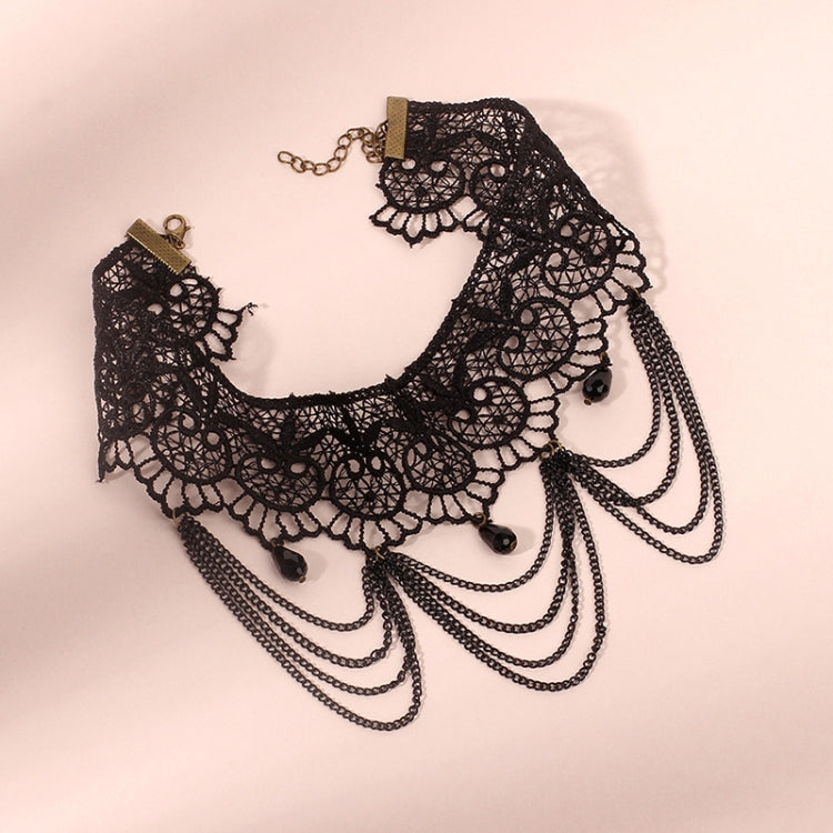 Fringe Lace Gothic Lolita Vintage Necklace,Style:, 1530, 1531, 1532 Black, 1532 Red, 1533, 1534, 1535, 1555, 1556, 1557