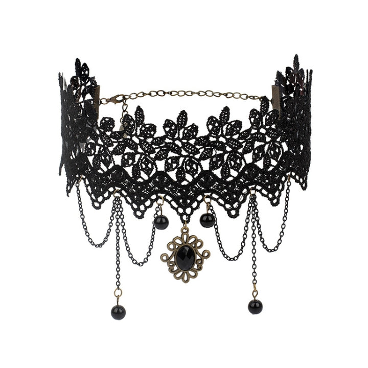 Fringe Lace Gothic Lolita Vintage Necklace,Style:, 1530, 1531, 1532 Black, 1532 Red, 1533, 1534, 1535, 1555, 1556, 1557