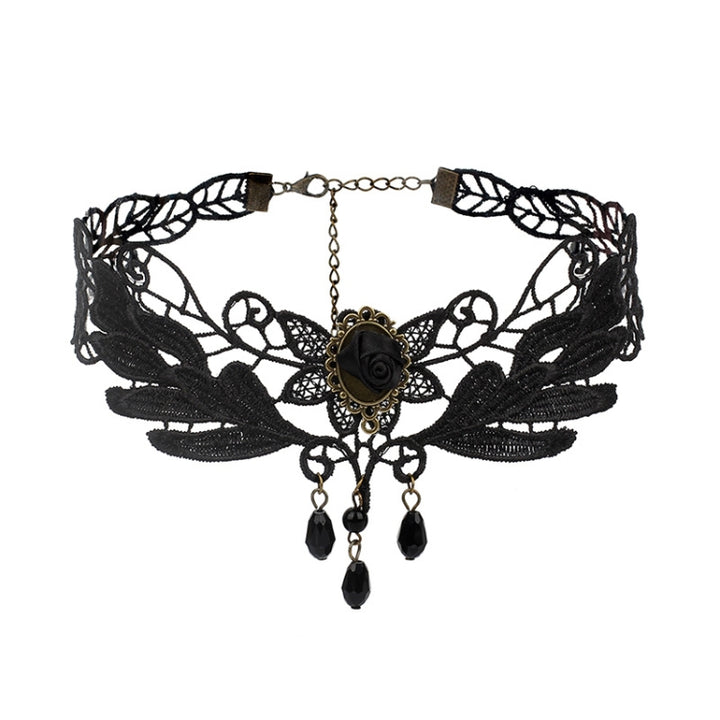 Fringe Lace Gothic Lolita Vintage Necklace,Style:, 1530, 1531, 1532 Black, 1532 Red, 1533, 1534, 1535, 1555, 1556, 1557