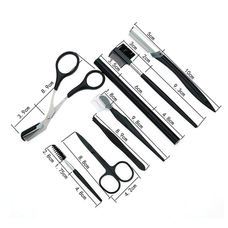 8 PCS/Set Eyebrow Trimming Beauty Tool