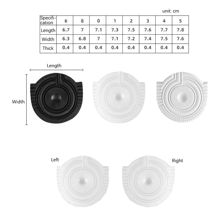 2 Pairs Sole Wear-Resistant Rubber Cuttable Sports Anti-Slip Sticker, No.6 36/37 Yards, No.8 38/39 Yards, No.0 40 Yards, No.1 41 Yards, No.2 42 Yards, No.3 43 Yards, No.4 44 Yards, No.5 45 Yards