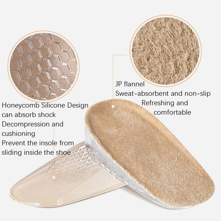 GEL Increasing High Insole Fleece Invisible Increased Pad, S Code 1cm, S Code 2cm, S Code 3cm, L Code 1cm, L Code 2cm, L Code 3cm