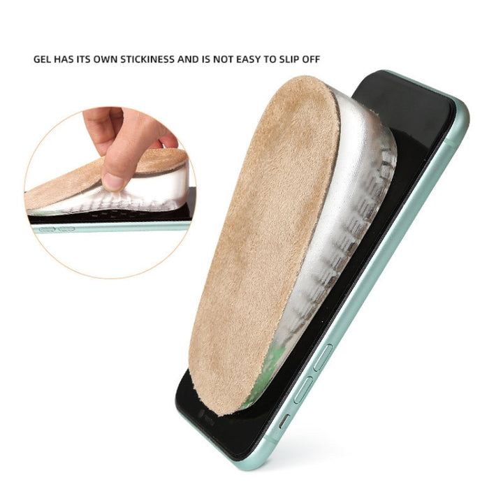 GEL Increasing High Insole Fleece Invisible Increased Pad, S Code 1cm, S Code 2cm, S Code 3cm, L Code 1cm, L Code 2cm, L Code 3cm