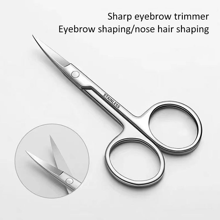 5 PCS Stainless Steel Elbow Eyebrow Trimming Scissors, Scissors