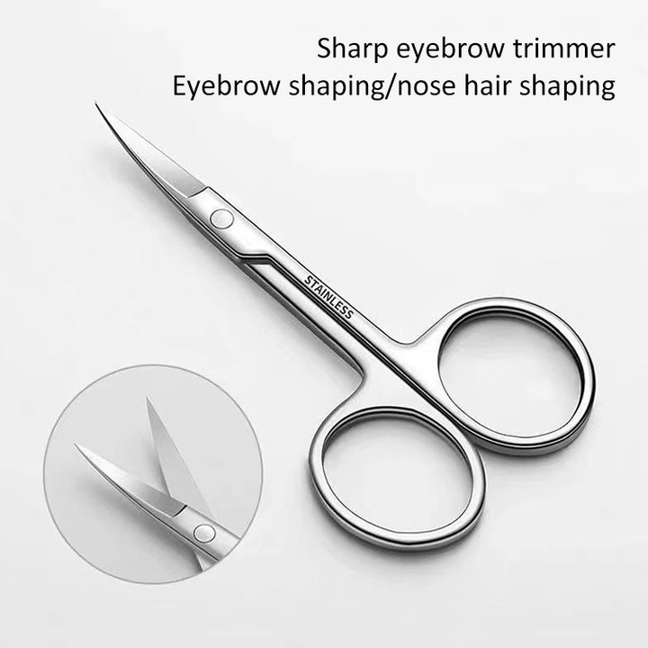 5 PCS Stainless Steel Elbow Eyebrow Trimming Scissors, Scissors