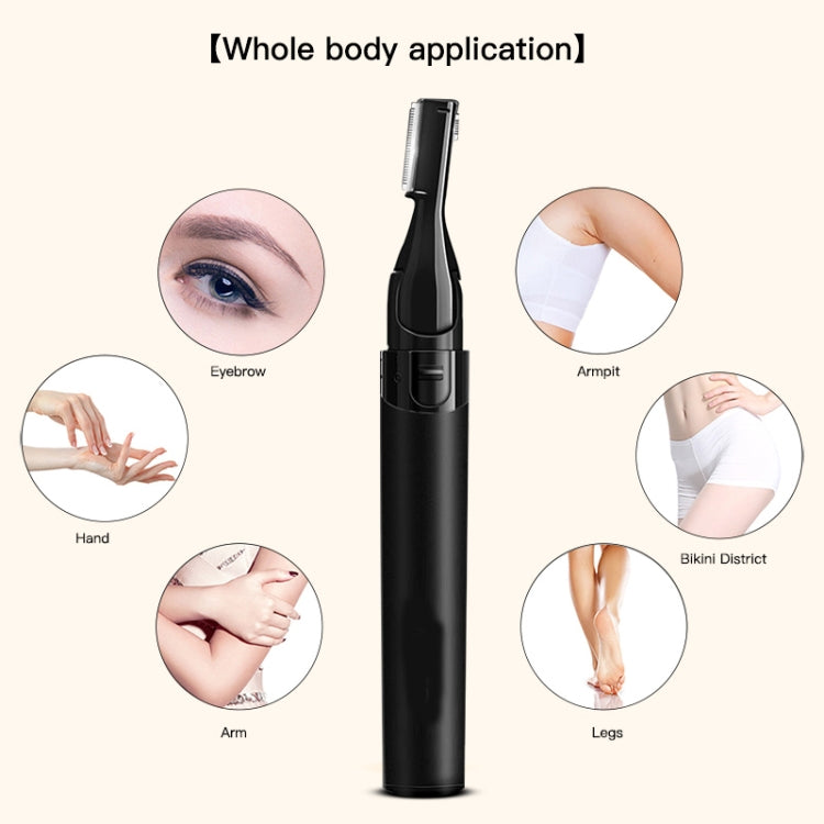 Double Cutter Head Electric Eyebrow Trimmer Epilator Children Hair Clipper, Double Cutter Head