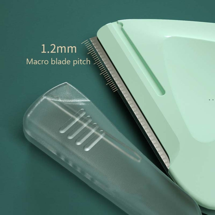 2 PCS/Box Small Triangular Eyebrow Trimmer, 2 PCS Purple + Green