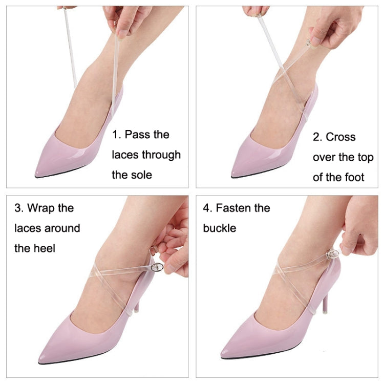 Long Transparent Laces Invisible Anti-Heel Shoelaces