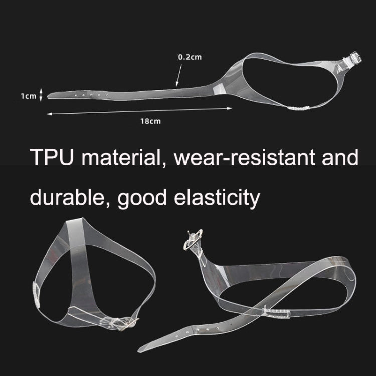 1 Pair Transparent Multi-Function Triangle Invisible Anti-Heel Shoelaces