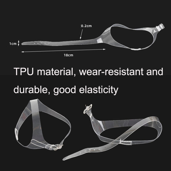 1 Pair Transparent Multi-Function Triangle Invisible Anti-Heel Shoelaces