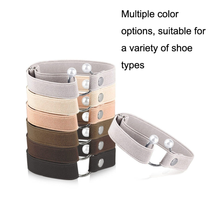 High Heels Fixing Anti-Straps Lace Non-Slip Belt Decorative Buckle, Grey, Black, Beige, Lotus Root Starch, Dark Brown, Light Brown