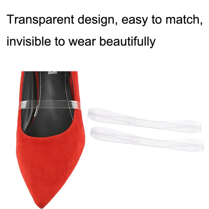 10 Pairs Invisible Transparent High Heels Anti-drop Laces, 10 Pairs