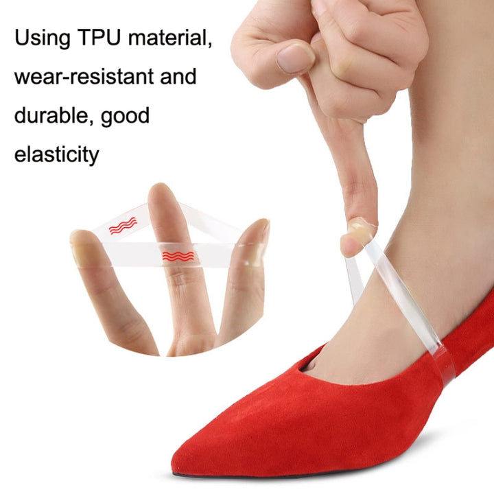 10 Pairs Invisible Transparent High Heels Anti-drop Laces, 10 Pairs