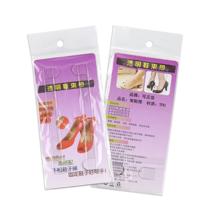 10 Pairs Invisible Transparent High Heels Anti-drop Laces, 10 Pairs