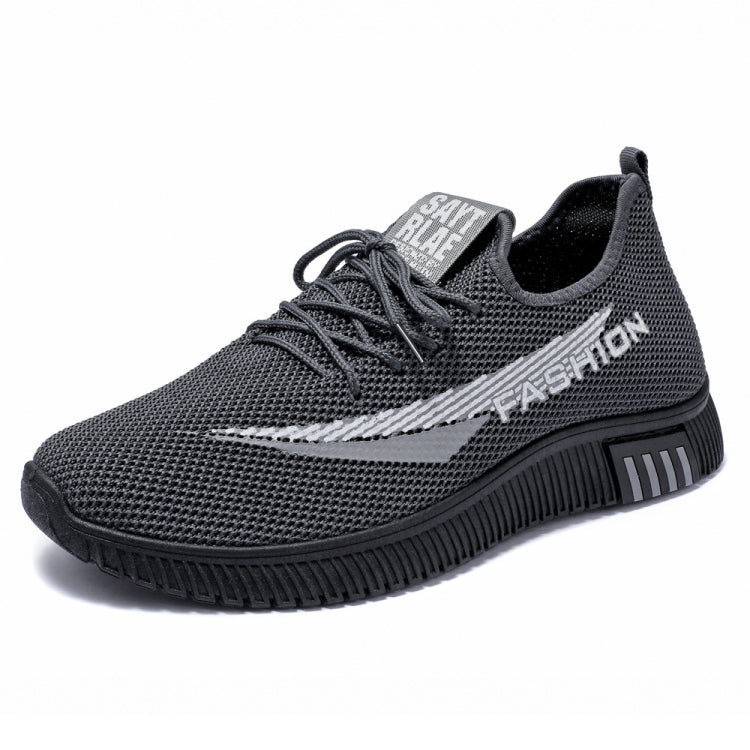 Men Spring Walking Shoes Casual Sports Breathable Flying Knit Shoes, 39, 40, 41, 42, 43, 44