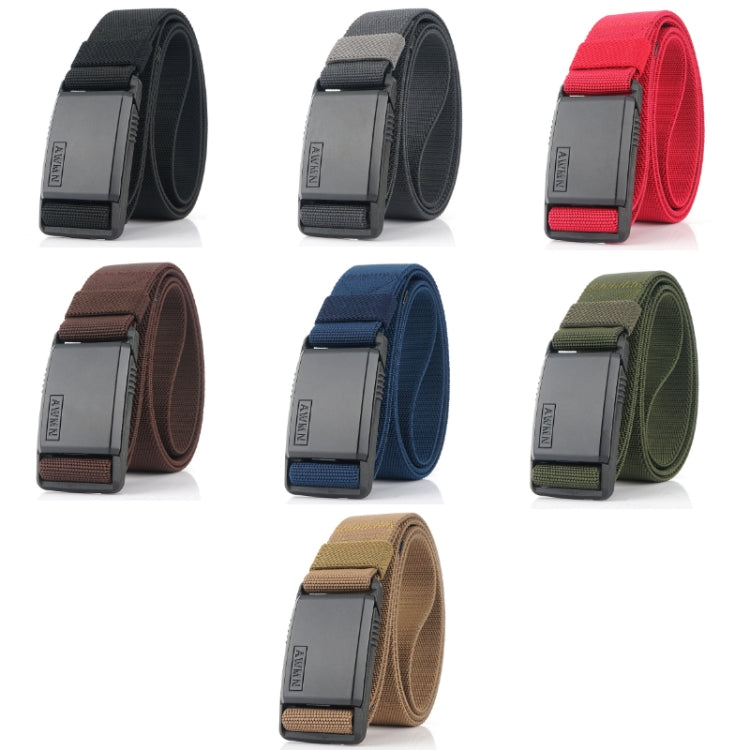 AWMN Metal Nylon Magnetic Buckle Fashion Casual Men Belt, Length:, 125cm