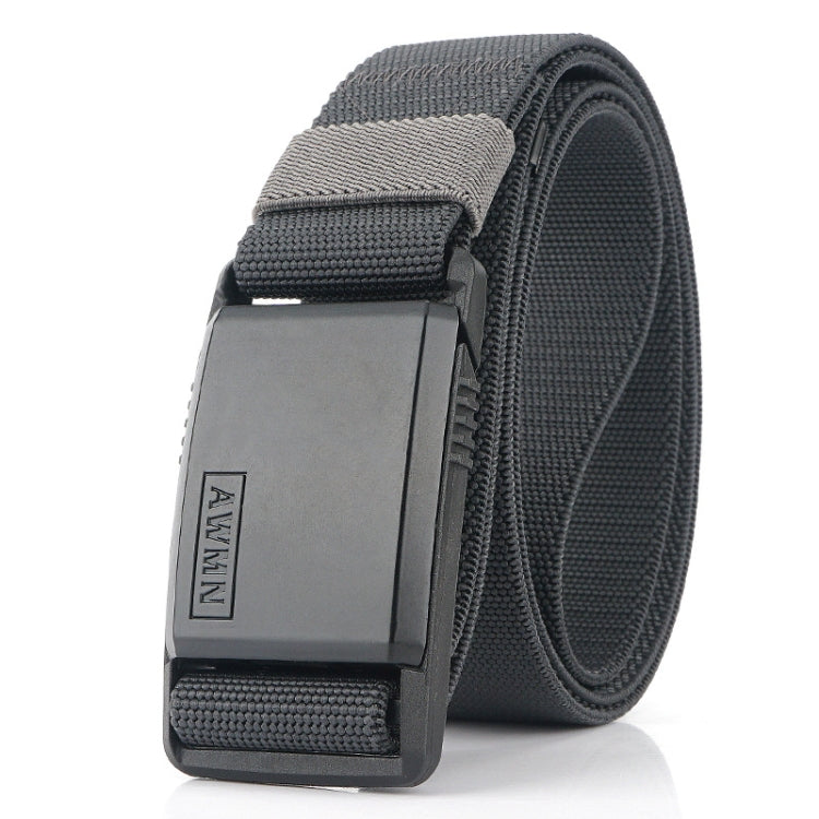 AWMN Metal Nylon Magnetic Buckle Fashion Casual Men Belt, Length:, 125cm