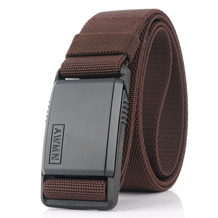 AWMN Metal Nylon Magnetic Buckle Fashion Casual Men Belt, Length:, 125cm