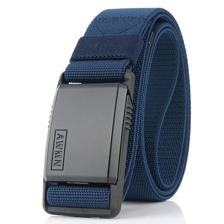 AWMN Metal Nylon Magnetic Buckle Fashion Casual Men Belt, Length:, 125cm