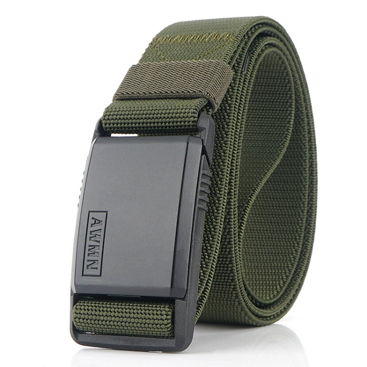 AWMN Metal Nylon Magnetic Buckle Fashion Casual Men Belt, Length:, 125cm