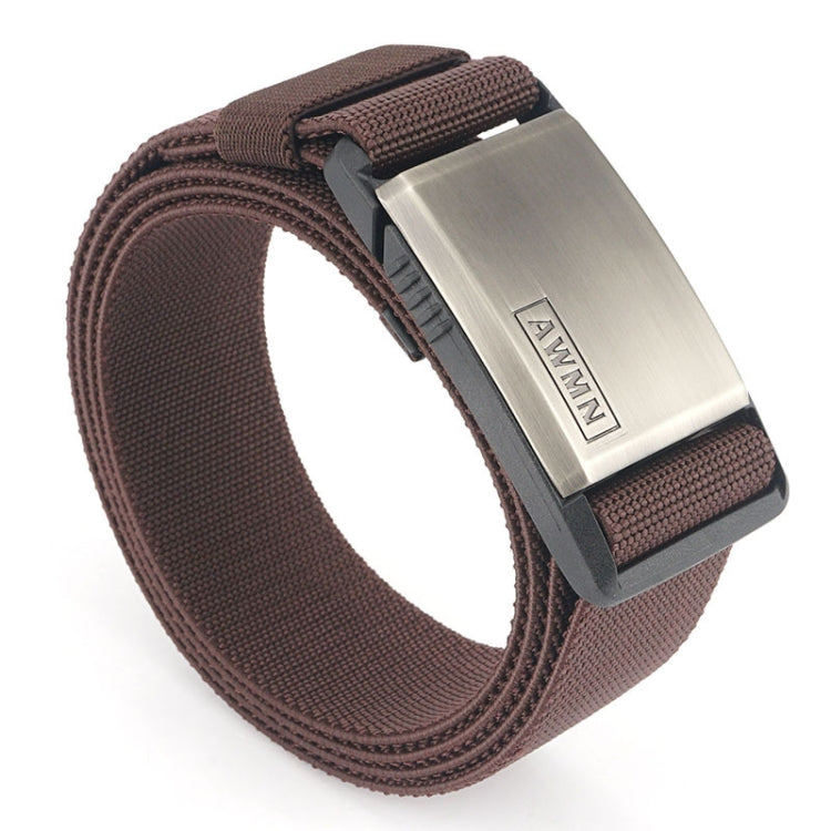 AWMN Metal Nylon Magnetic Buckle Fashion Casual Men Belt, Length:, 125cm