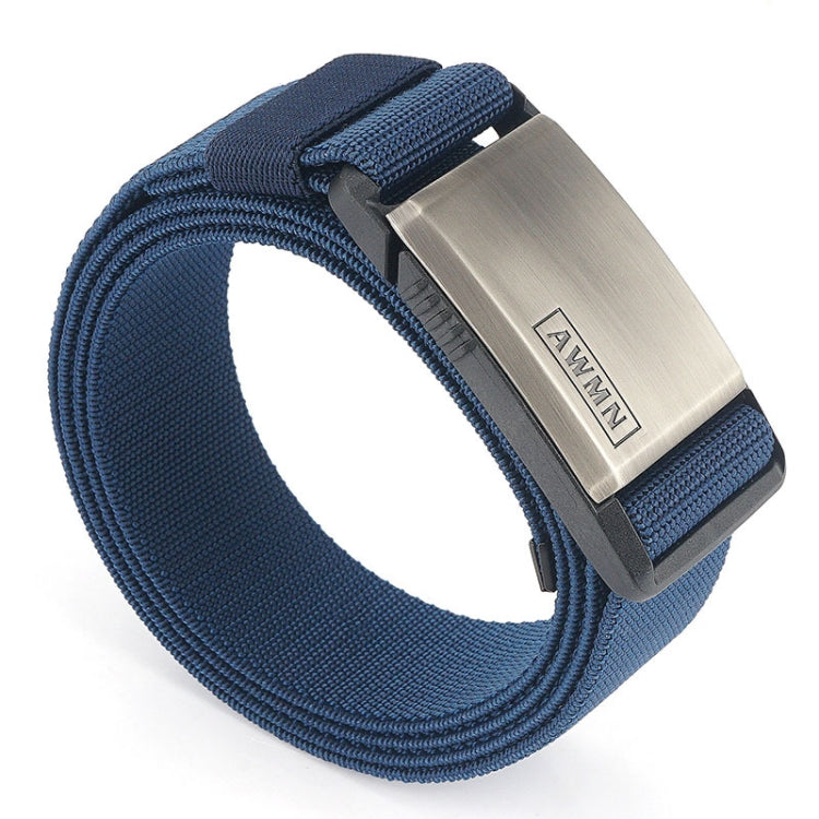 AWMN Metal Nylon Magnetic Buckle Fashion Casual Men Belt, Length:, 125cm