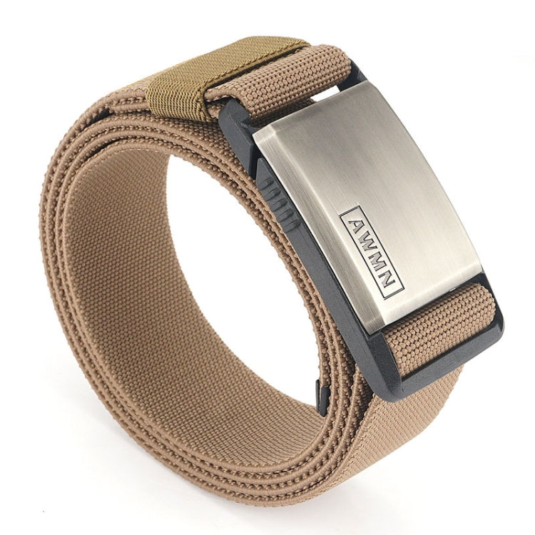 AWMN Metal Nylon Magnetic Buckle Fashion Casual Men Belt, Length:, 125cm