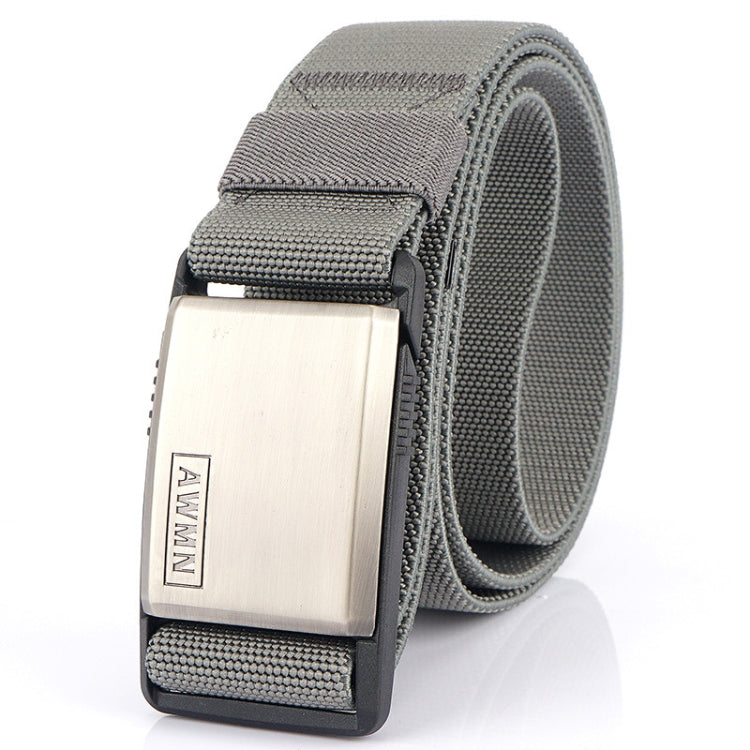 AWMN Metal Nylon Magnetic Buckle Fashion Casual Men Belt, Length:, 125cm