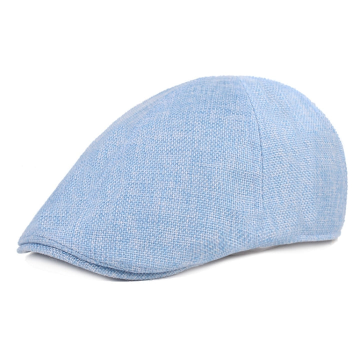 Spring/Summer Burlap Cap Retro Men Forward Beret, M (56-58cm)