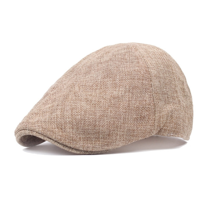 Spring/Summer Burlap Cap Retro Men Forward Beret, M (56-58cm)