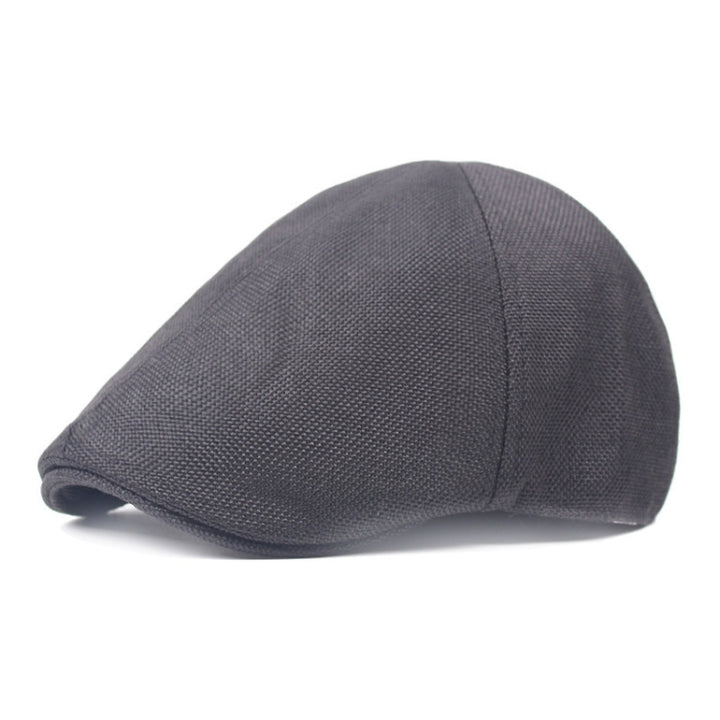 Spring/Summer Burlap Cap Retro Men Forward Beret, M (56-58cm)