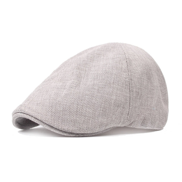 Spring/Summer Burlap Cap Retro Men Forward Beret, M (56-58cm)