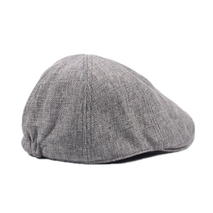 Spring/Summer Burlap Cap Retro Men Forward Beret, M (56-58cm)