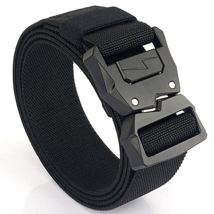 Outdoor Casual Lightning Buckle Men Elastic Belt, Length:, 125cm