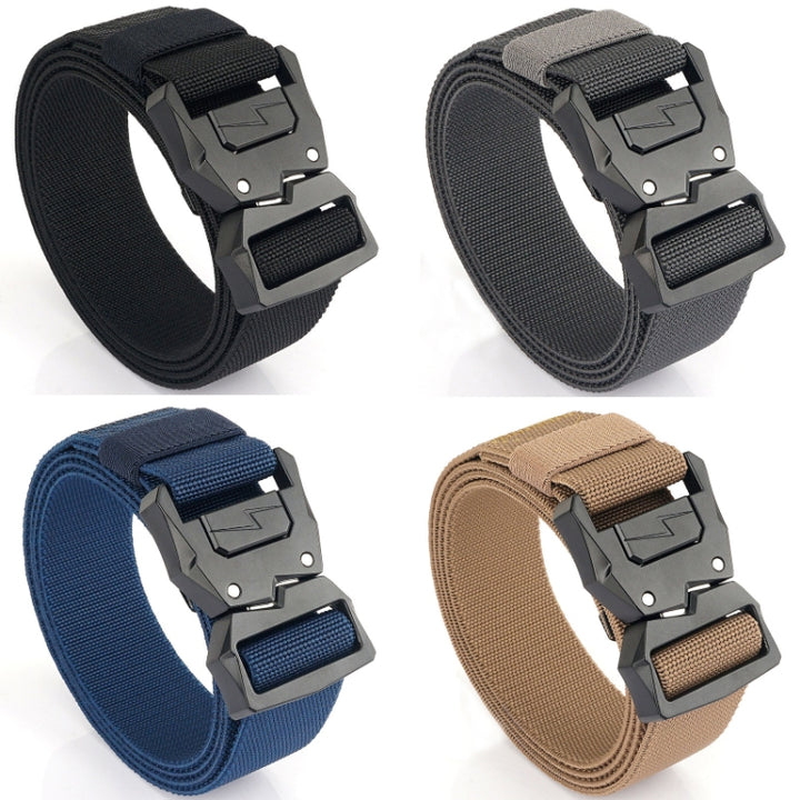 Outdoor Casual Lightning Buckle Men Elastic Belt, Length:, 125cm