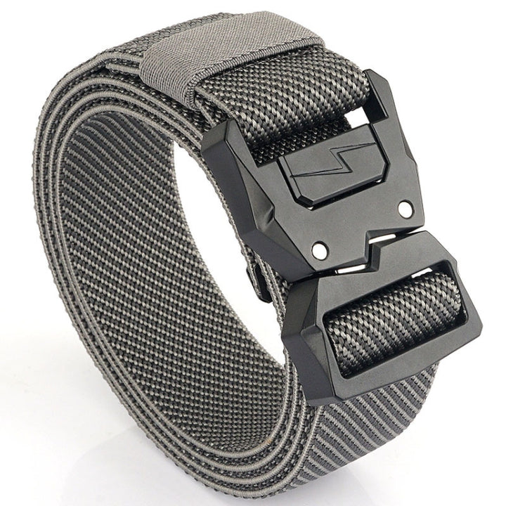 Outdoor Casual Lightning Buckle Men Elastic Belt, Length:, 125cm